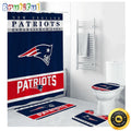 NFL New England Patriots Shower Curtain Sets For Bathroom Decor