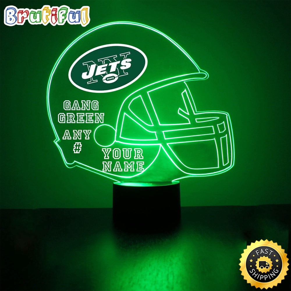 NFL New York Jets Night Light Football Sports Fan Led Light