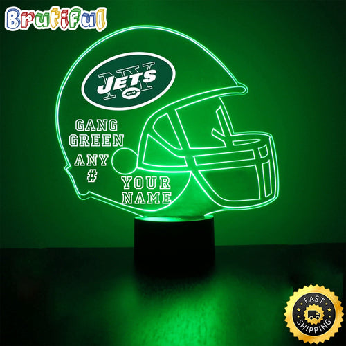 NFL New York Jets Night Light Football Sports Fan Led Light