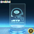 NFL New York Jets Night Light Helmet Logo Sports LED Light