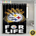 NFL Pittsburgh Steelers Shower Curtain Set Bathroom Set For Bathroom Decor