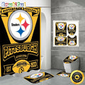 NFL Pittsburgh Steelers Shower Curtain Trendy Bathroom Drapes