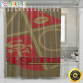 NFL San Francisco 49ers Shower Curtain Set Bathroom Set For Bathroom Decor