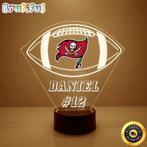 NFL Tampa Bay Buccaneers Night Light Football LED Light