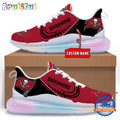 NFL Tampa Bay Buccaneers Women’s Rainbow Atmospheric Cushion Running Shoes, Football Women’s Shoes