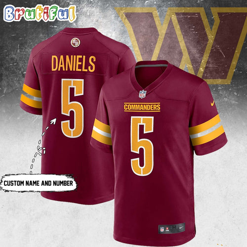 NFL Washington Commanders 2024 Player Game Hockey Jersey