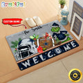 NFL Dallas Cowboys Doormat Grinch Christmas Welcome Custom Name Football Doormat