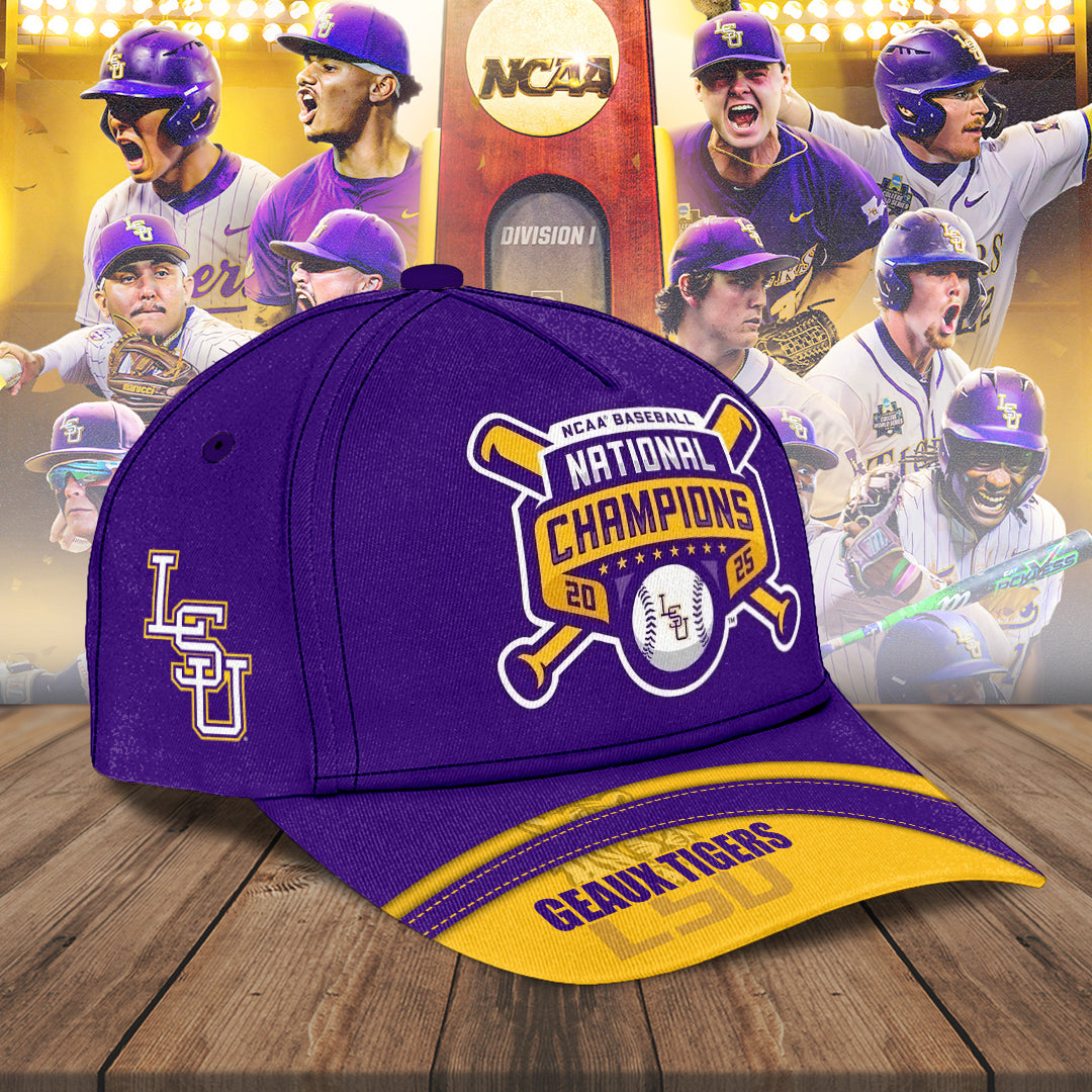 LSU Tigers Baseball 2025 National Champions Classic Cap – NGHIAVT 2858
