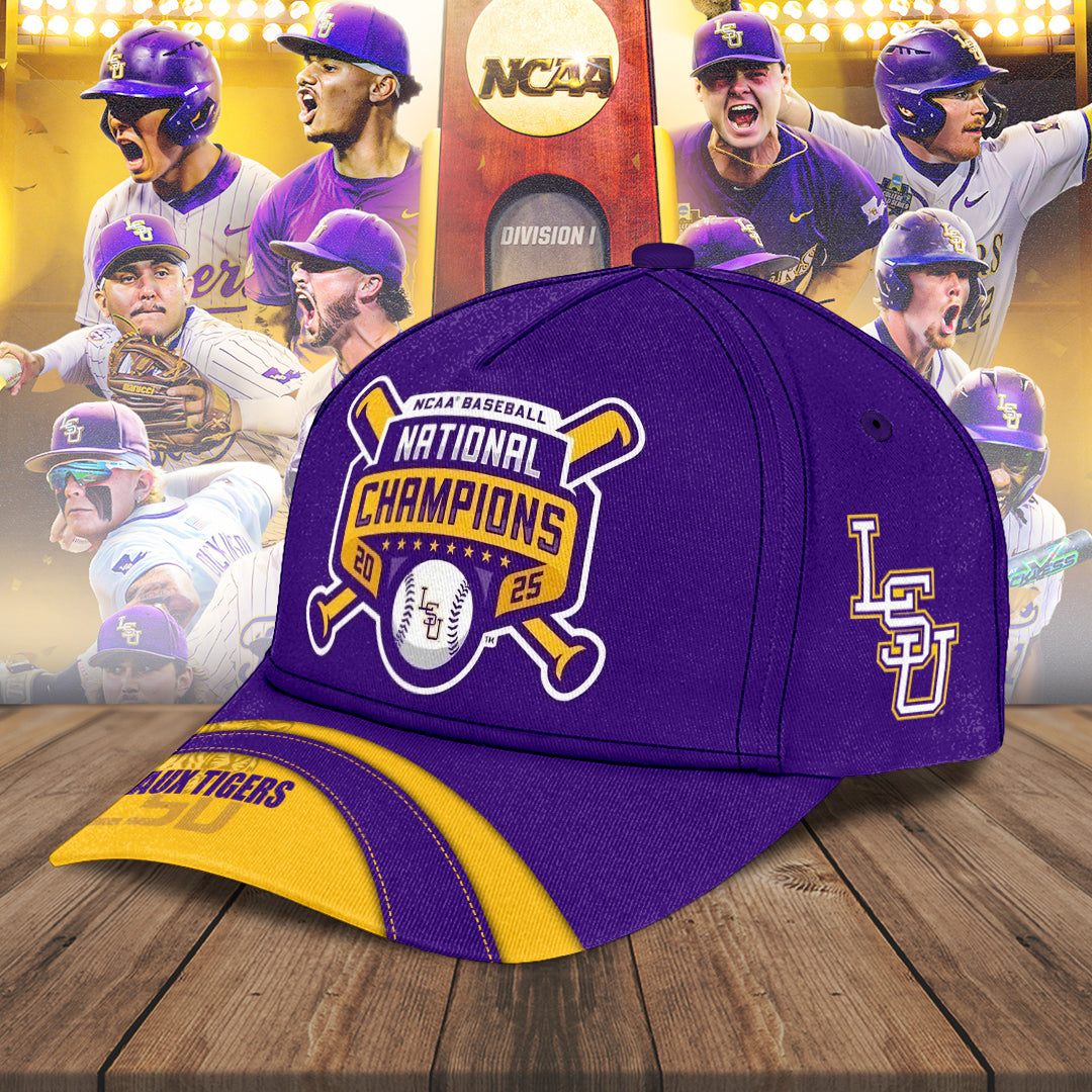 LSU Tigers Baseball 2025 National Champions Classic Cap – NGHIAVT 2858