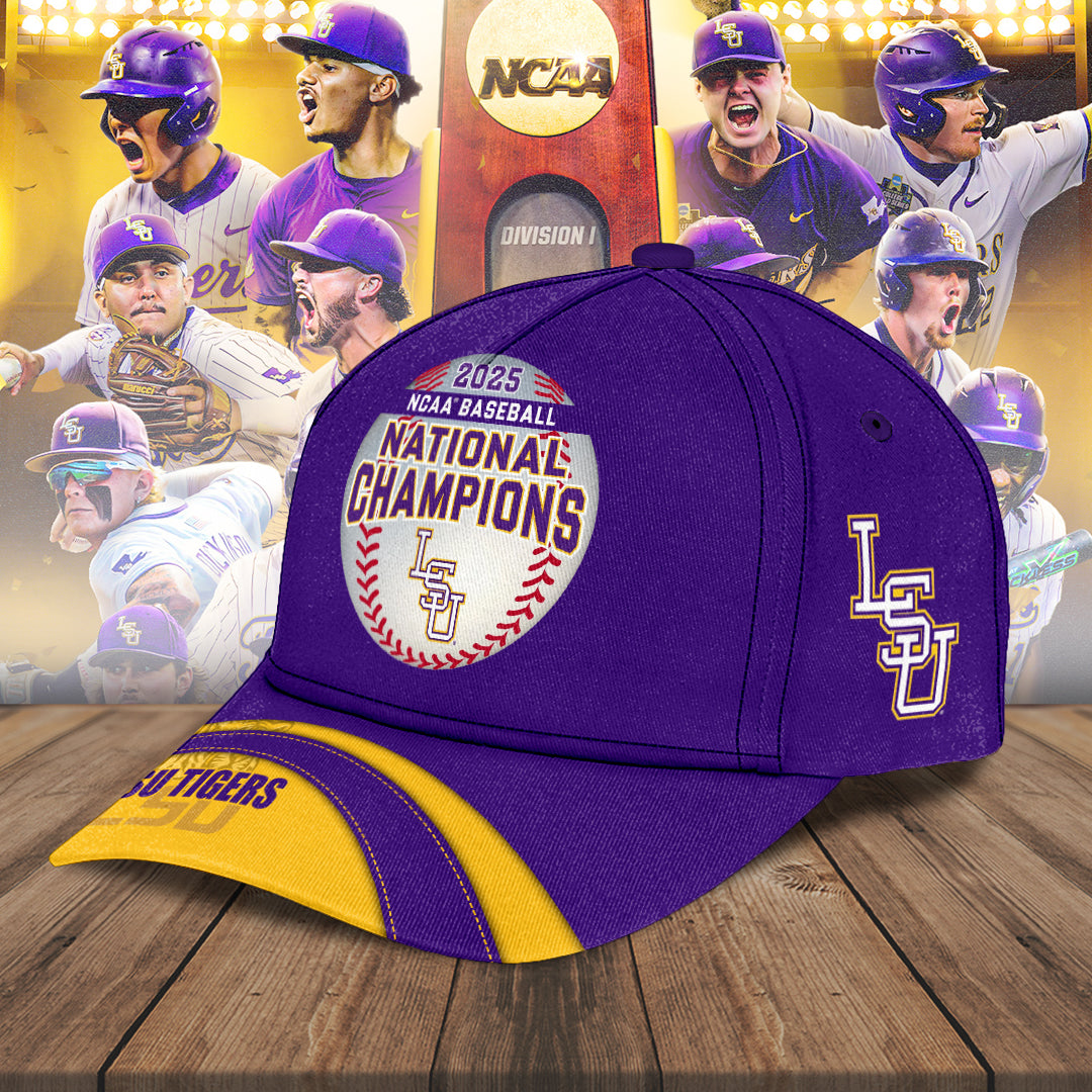 LSU Tigers Baseball 2025 National Champions Classic Cap – NGHIAVT 2904