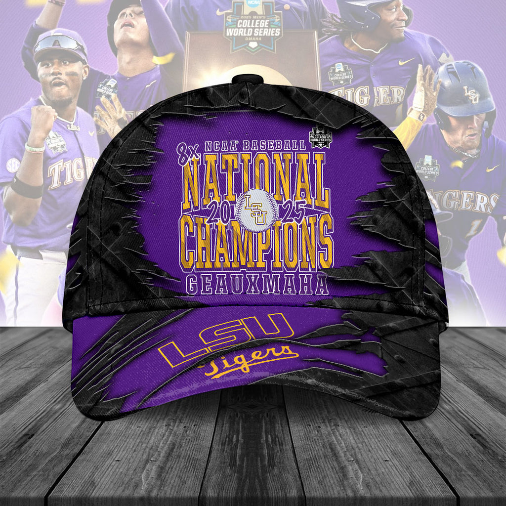 LSU Tigers Baseball 2025 National Champions Classic Cap – NGHIAVT 2946