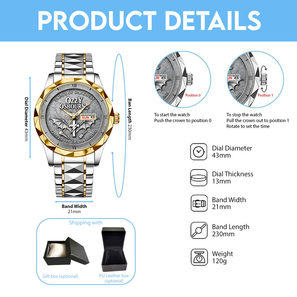 Ozzy Osbourne Alloy Luxury Quartz Watch – NGHIAVT 3292