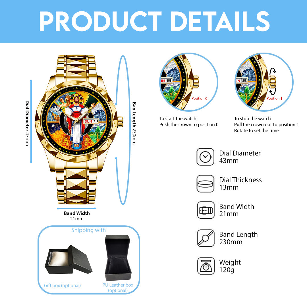 Christian Alloy Luxury Quartz Watch – NGHIAVT3497