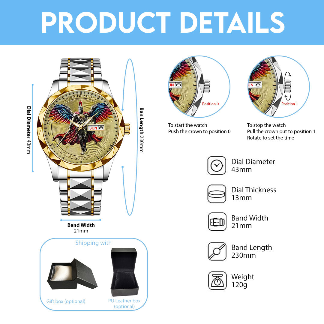 The Archangel Michael Alloy Luxury Quartz Watch – NGHIAVT3732