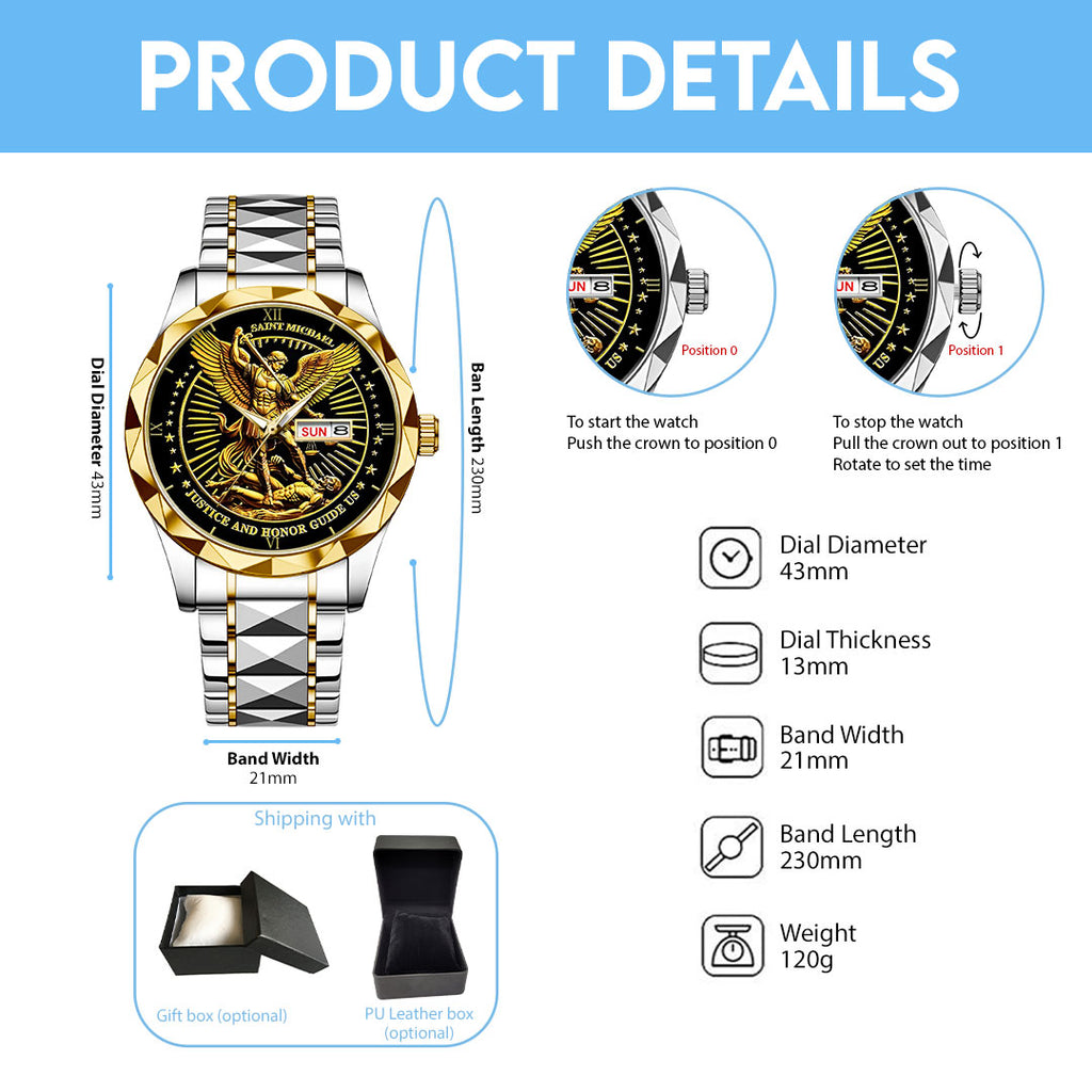 The Archangel Michael Alloy Luxury Quartz Watch – NGHIAVT3734