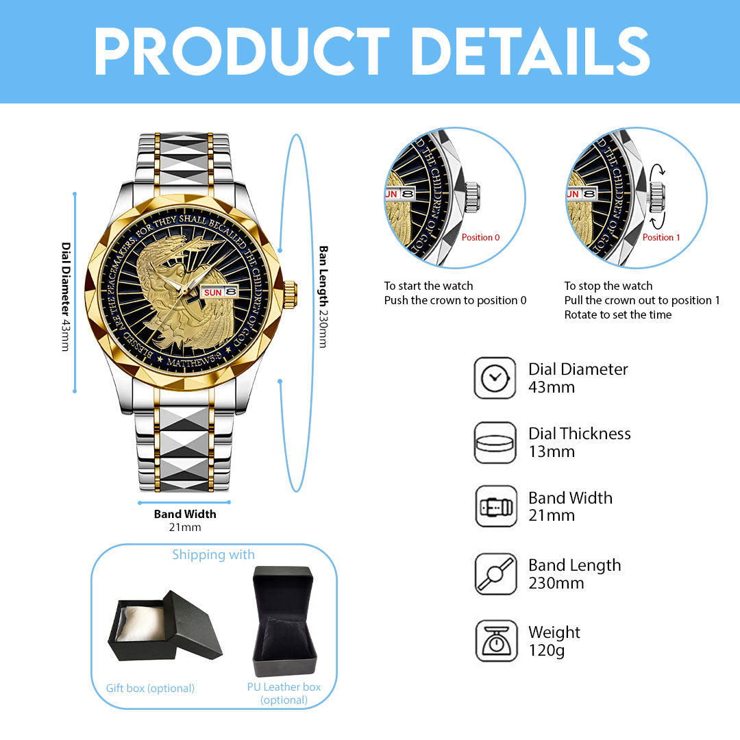 The Archangel Michael Alloy Luxury Quartz Watch – NGHIAVT3739