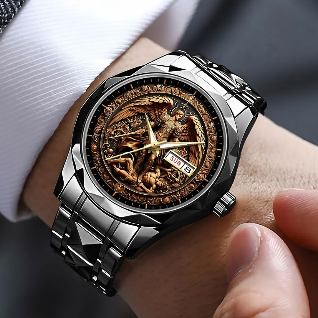 The Archangel Michael Alloy Luxury Quartz Watch – NGHIAVT3740