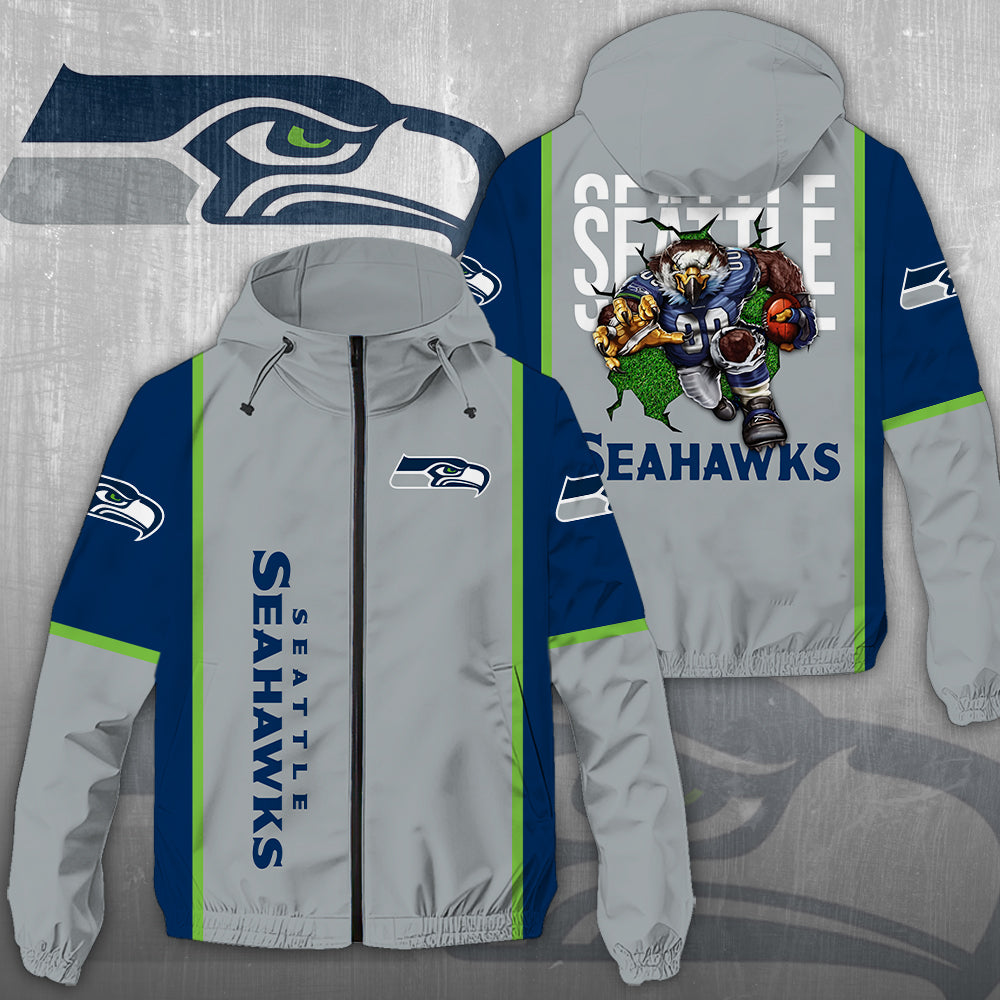 Seattle Seahawks 3D Windbreaker Jacket – NGHIAVT3937
