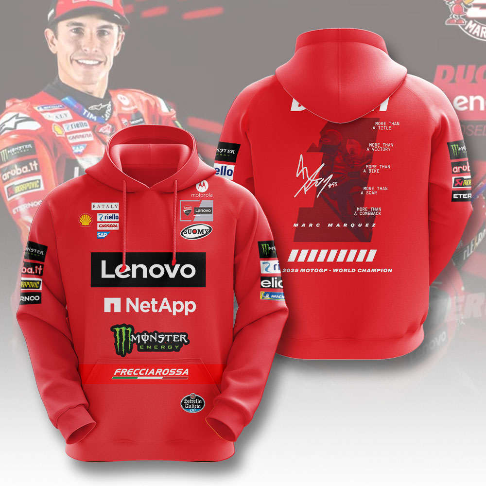 Ducati Lenovo Team x Marc Márquez 2025 3D Apparel – NGHIAVT5093