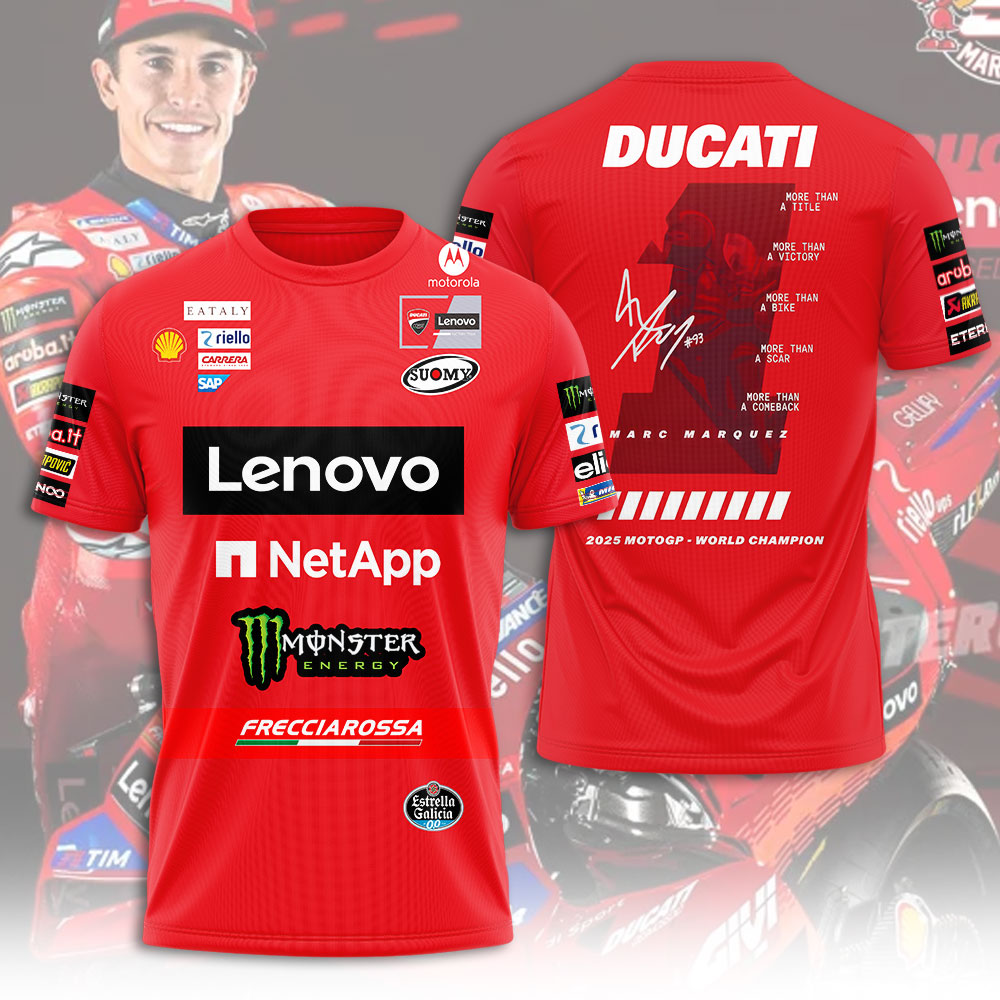 Ducati Lenovo Team x Marc Márquez 2025 3D Apparel – NGHIAVT5093