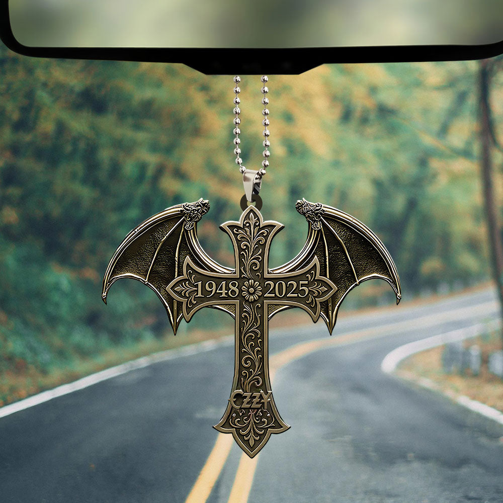 Ozzy Osbourne Custom Shape 2-sided Acrylic Car Ornament – NGHIAVT5146