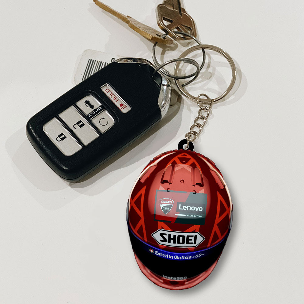 Ducati Lenovo Team x Marc Márquez 2025 Custom Shape 2-sided Keychain – NGHIAVT5163