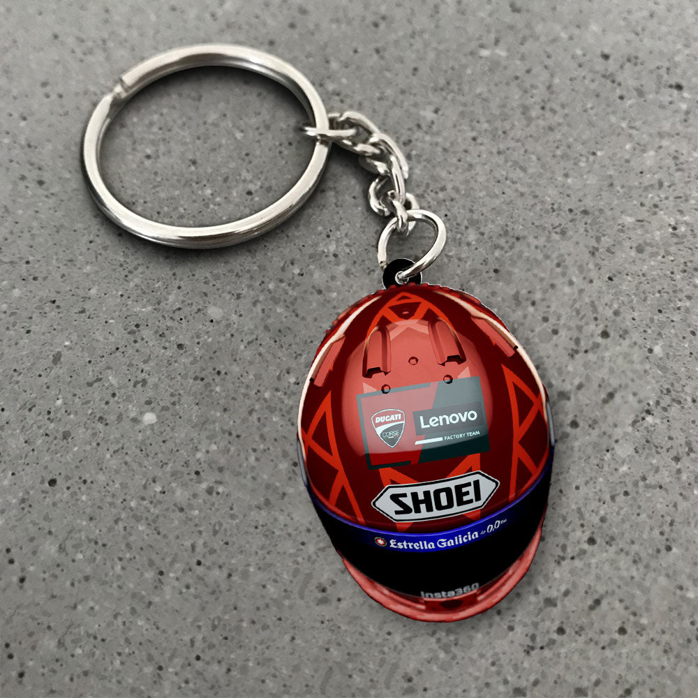 Ducati Lenovo Team x Marc Márquez 2025 Custom Shape 2-sided Keychain – NGHIAVT5163