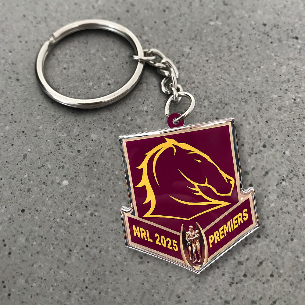 Brisbane Broncos 2025 Custom Shape 2-sided Keychain – NGHIAVT5184