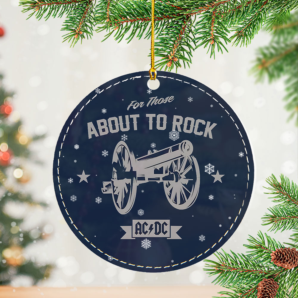 AC/DC Custom Shape 2-sided Acrylic Ornament – NGHIAVT5428