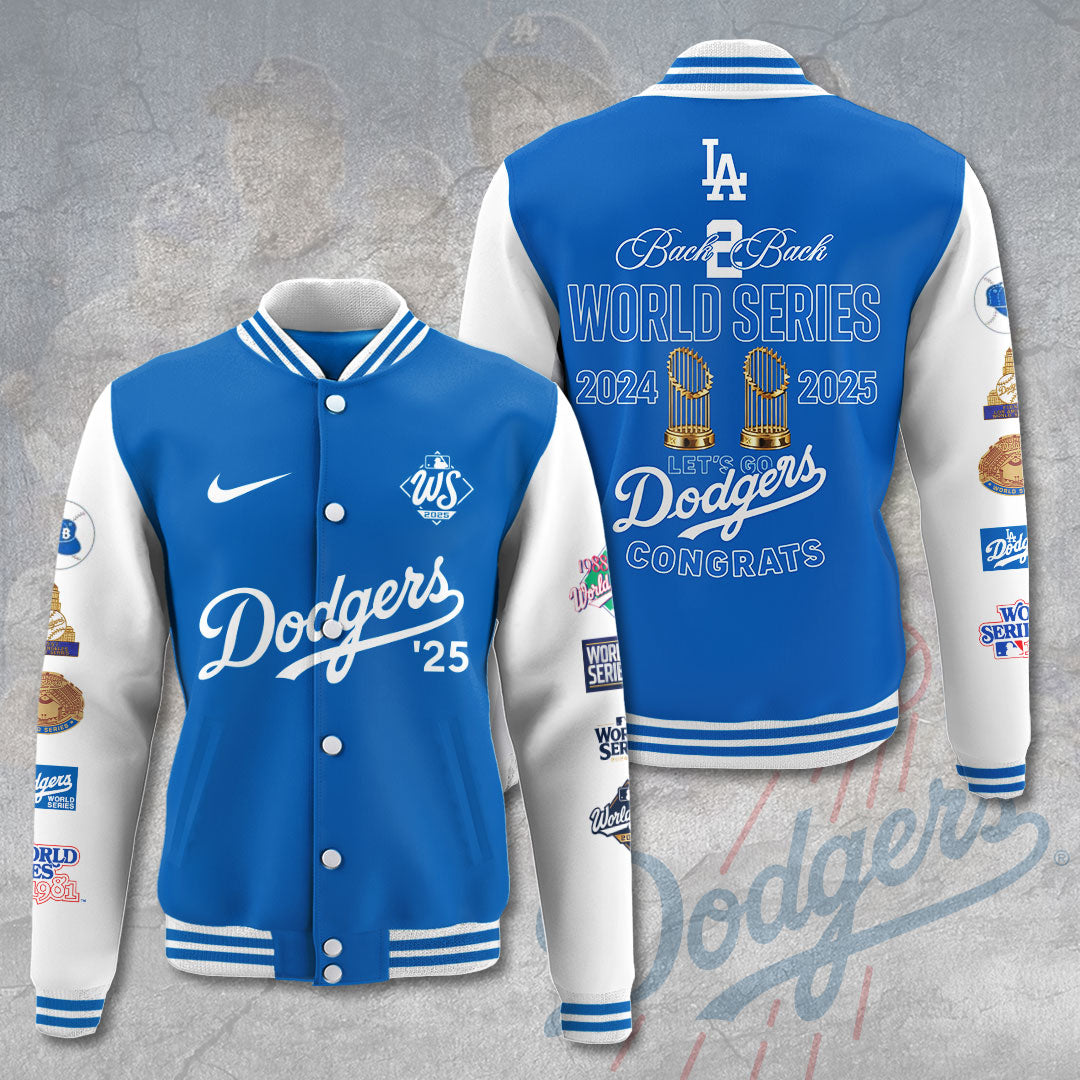 Los Angeles Dodgers 2025 3D Varsity Jacket – NGHIAVT5547