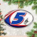 Kyle Larson 2025 Custom Shape 2-sided Acrylic Ornament – NGHIAVT5586