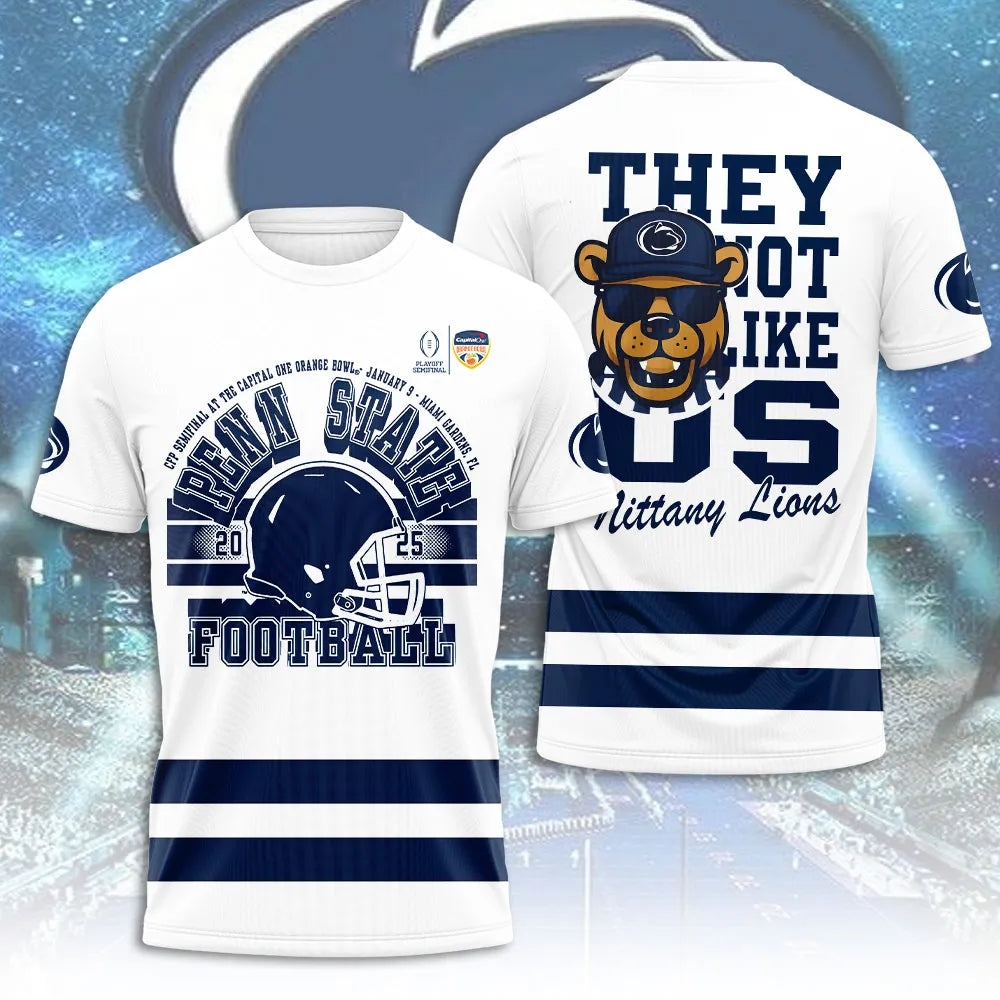 Penn State Nittany Lions Football 2025 3D Apparel – NGHIAVT5666