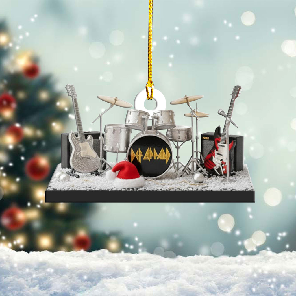 Def Leppard Custom Shape 2-sided Acrylic Ornament – NGHIAVT5689