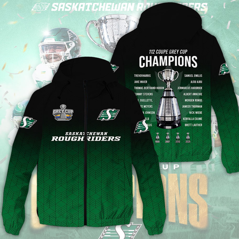 Saskatchewan Roughriders 2025 3D Windbreaker Jacket – NGHIAVT5813