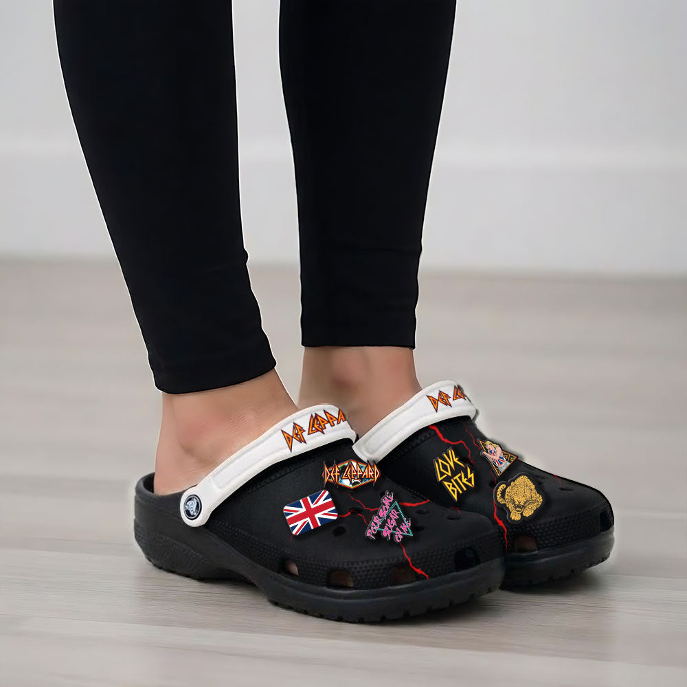 Def Leppard Custom Clogs – NGHIAVT5841