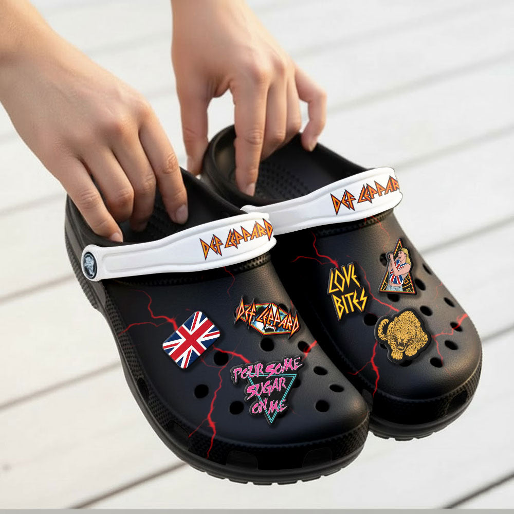 Def Leppard Custom Clogs – NGHIAVT5841