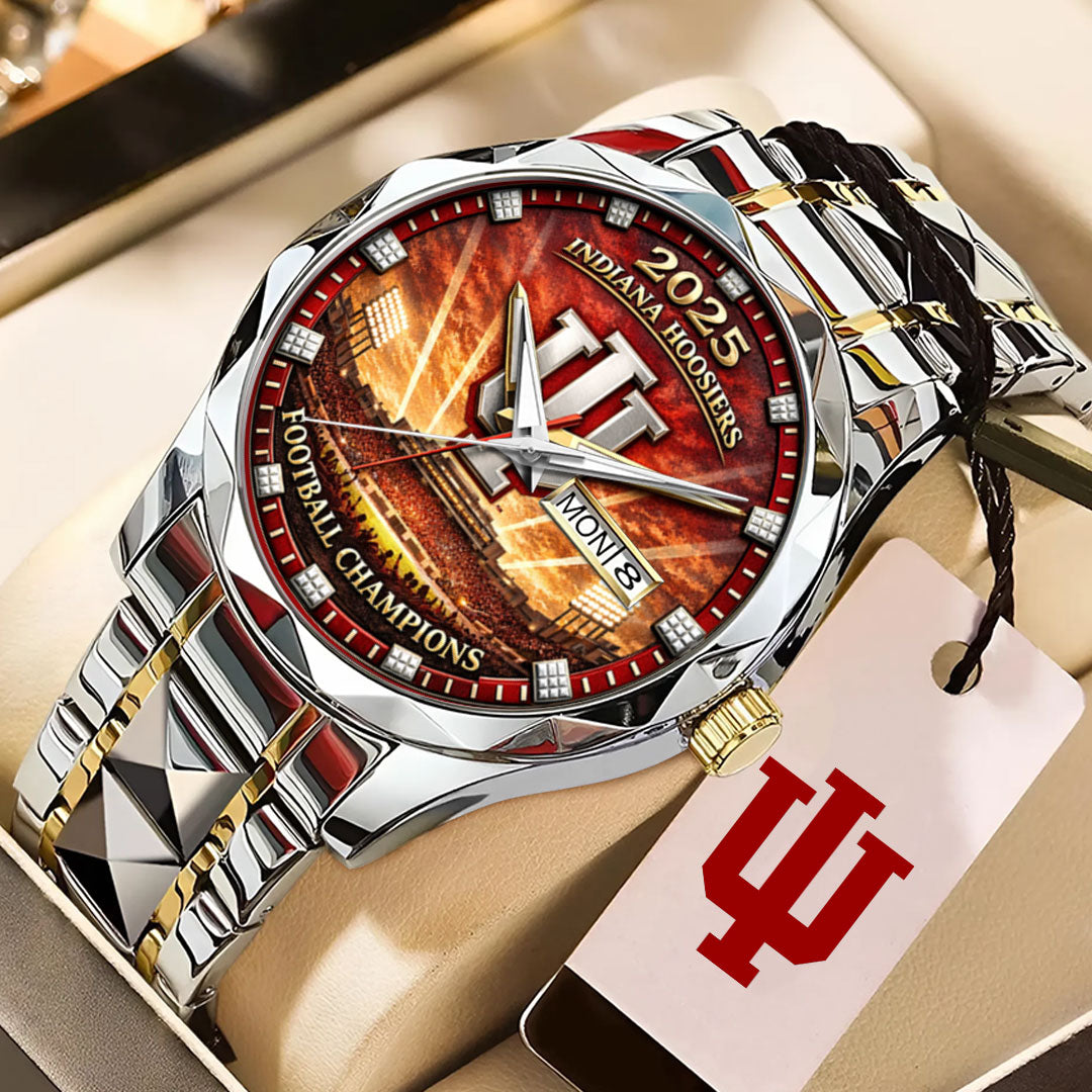 Indiana Hoosiers Football Alloy Luxury Quartz Watch – NGHIAVT6013