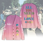The Beatles Knitted V-neck Cardigan – NGHIAVT6028