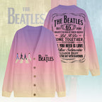 The Beatles Knitted V-neck Cardigan – NGHIAVT6029