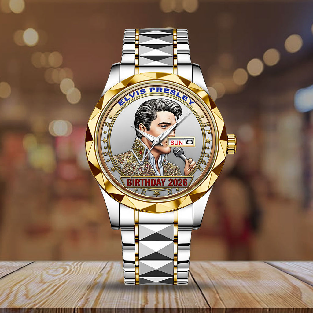 Elvis Presley Alloy Luxury Quartz Watch – NGHIAVT6115