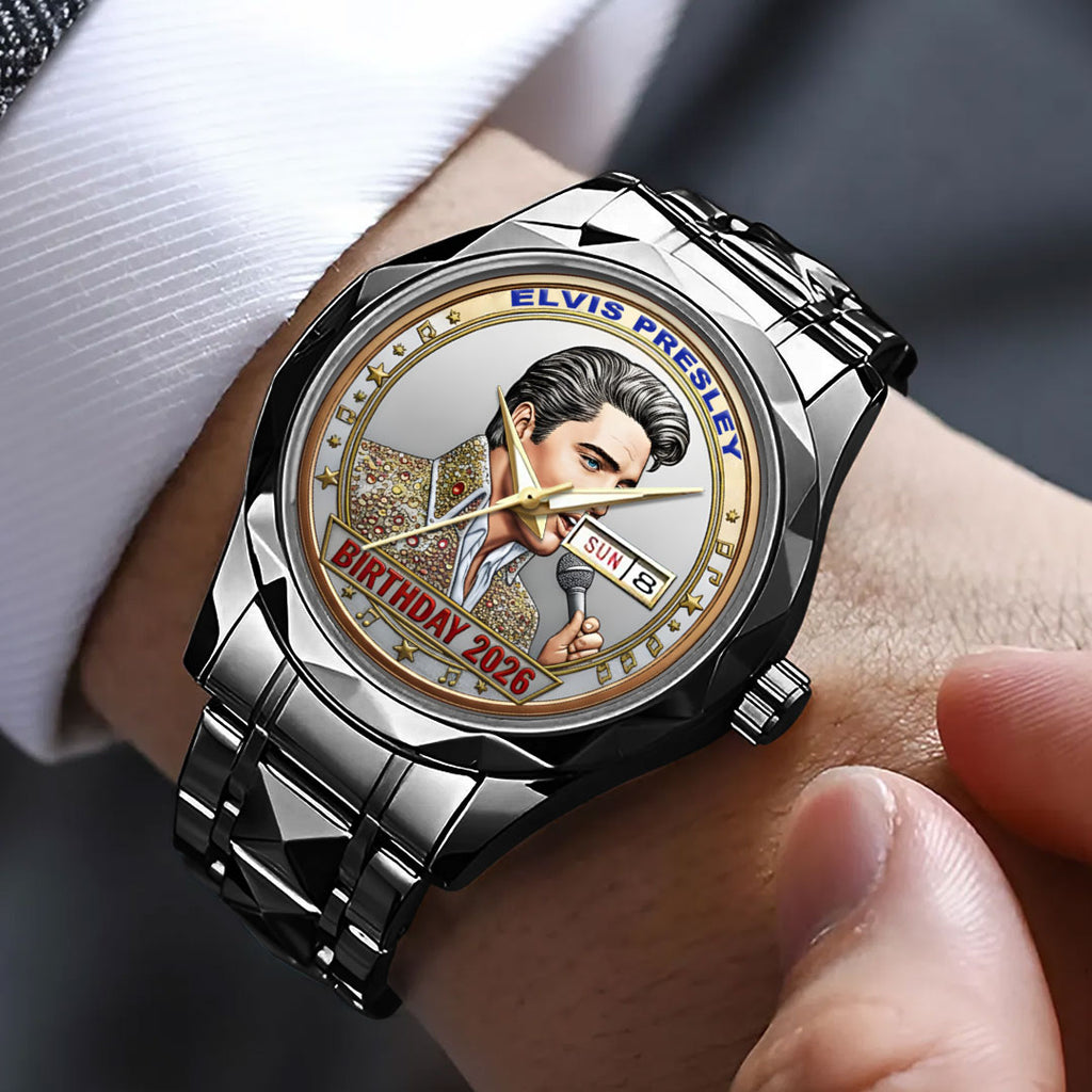 Elvis Presley Alloy Luxury Quartz Watch – NGHIAVT6115