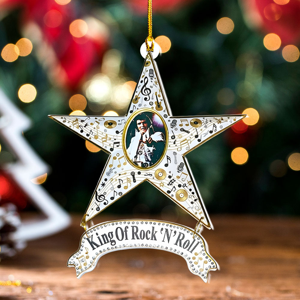 Elvis Presley Custom Shape 2-sided Acrylic Ornament – NGHIAVT6118