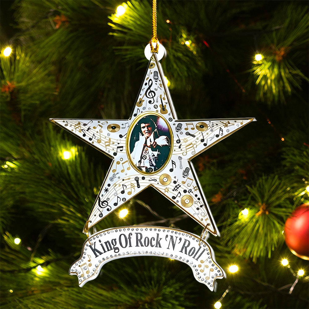 Elvis Presley Custom Shape 2-sided Acrylic Ornament – NGHIAVT6118