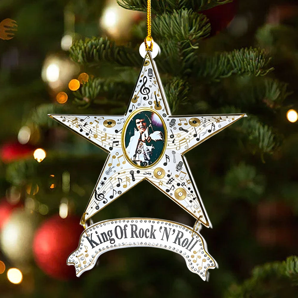 Elvis Presley Custom Shape 2-sided Acrylic Ornament – NGHIAVT6118