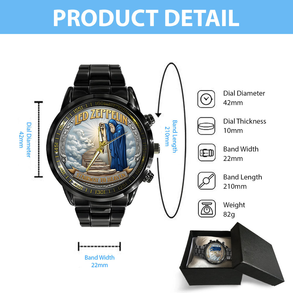 Led Zeppelin Black Stainless Steel Watch – NGHIAVT6150