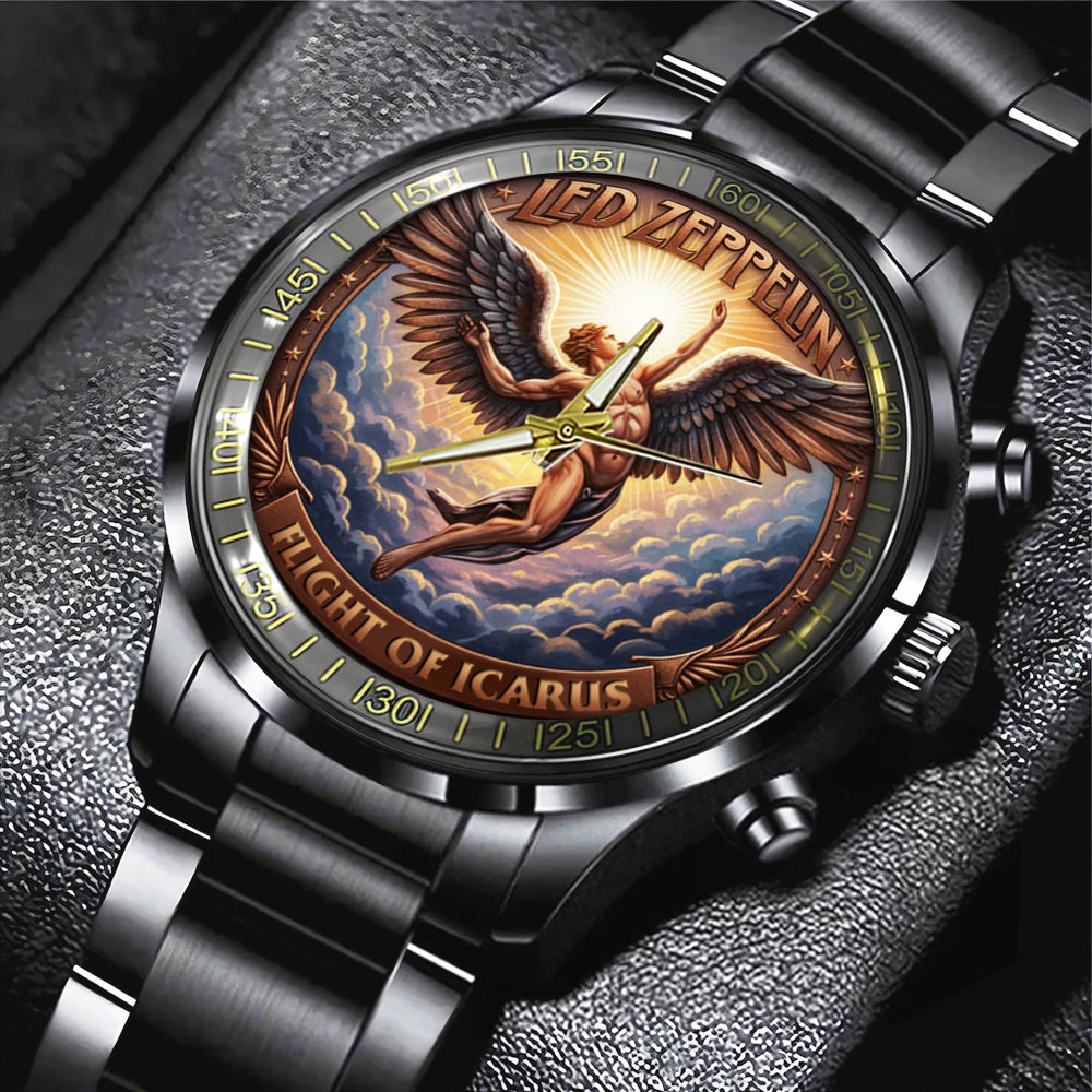 Led Zeppelin Black Stainless Steel Watch – NGHIAVT6152