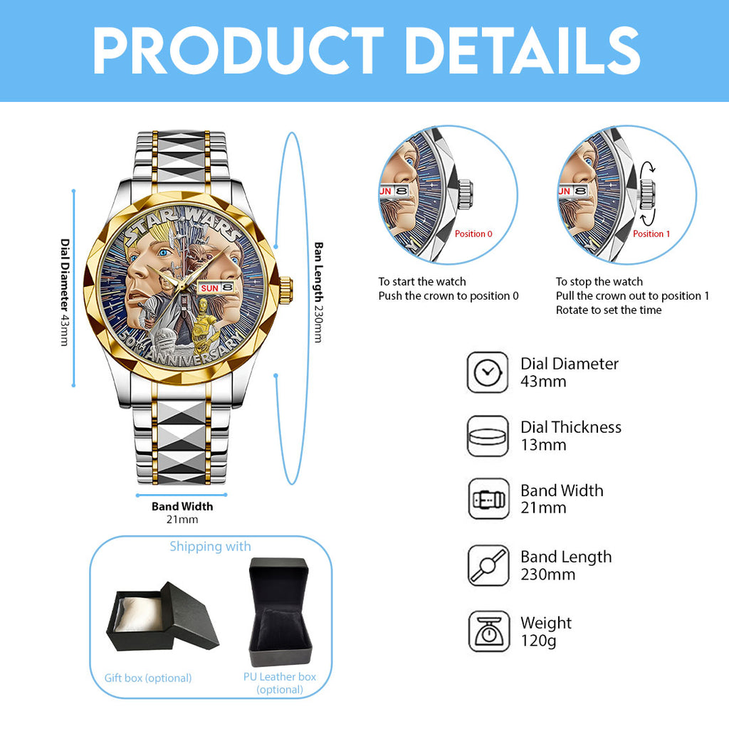 Star Wars Alloy Luxury Quartz Watch – NGHIAVT6155