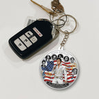 Elvis Presley Custom Shape 2-sided Keychain – NGHIAVT9224