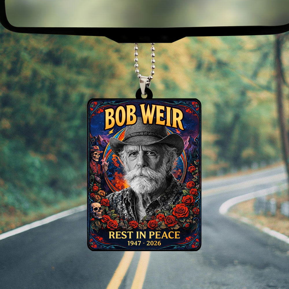 Grateful Dead x Bob Weir Custom shape 2-sided Acrylic Car Ornament – NGHIAVT9405