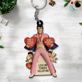 Elvis Presley Custom Shape 2-sided Keychain – NGHIAVT9428